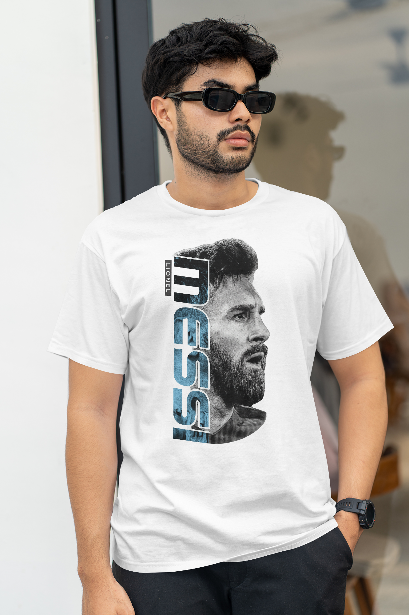 Flames Round Collar T-Shirt