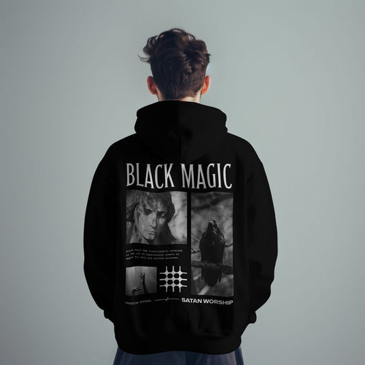 Black Magic Printed Hoodie